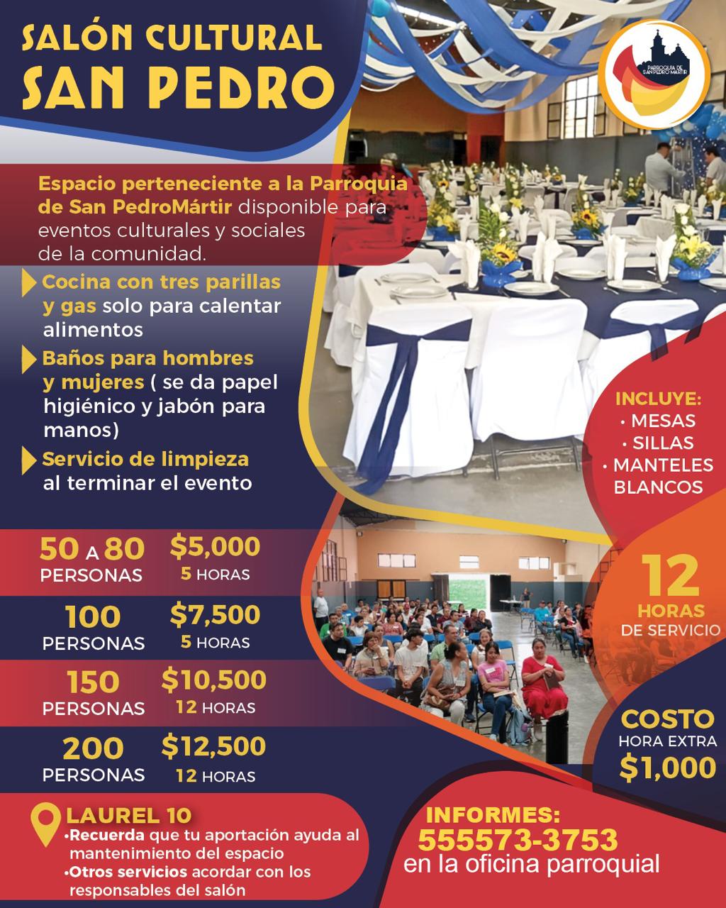 Servicios Salón Parroquial